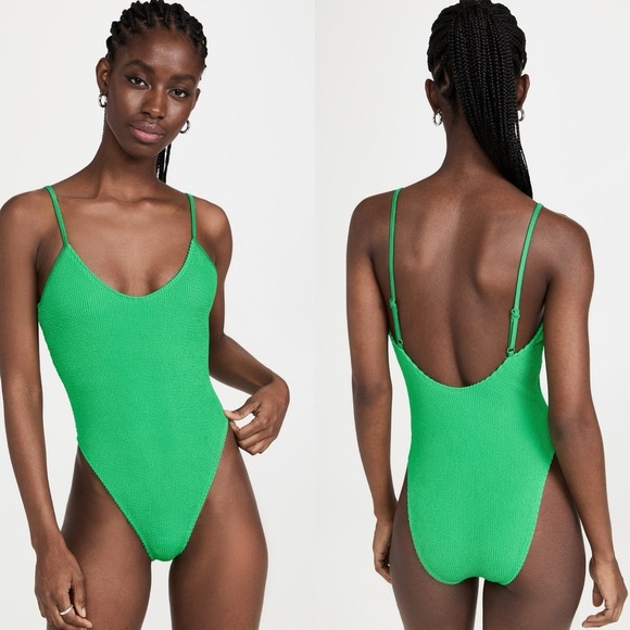 Good American Always Fits One-Piece Swimsuit Electric Yellow - Picture 9 of 9